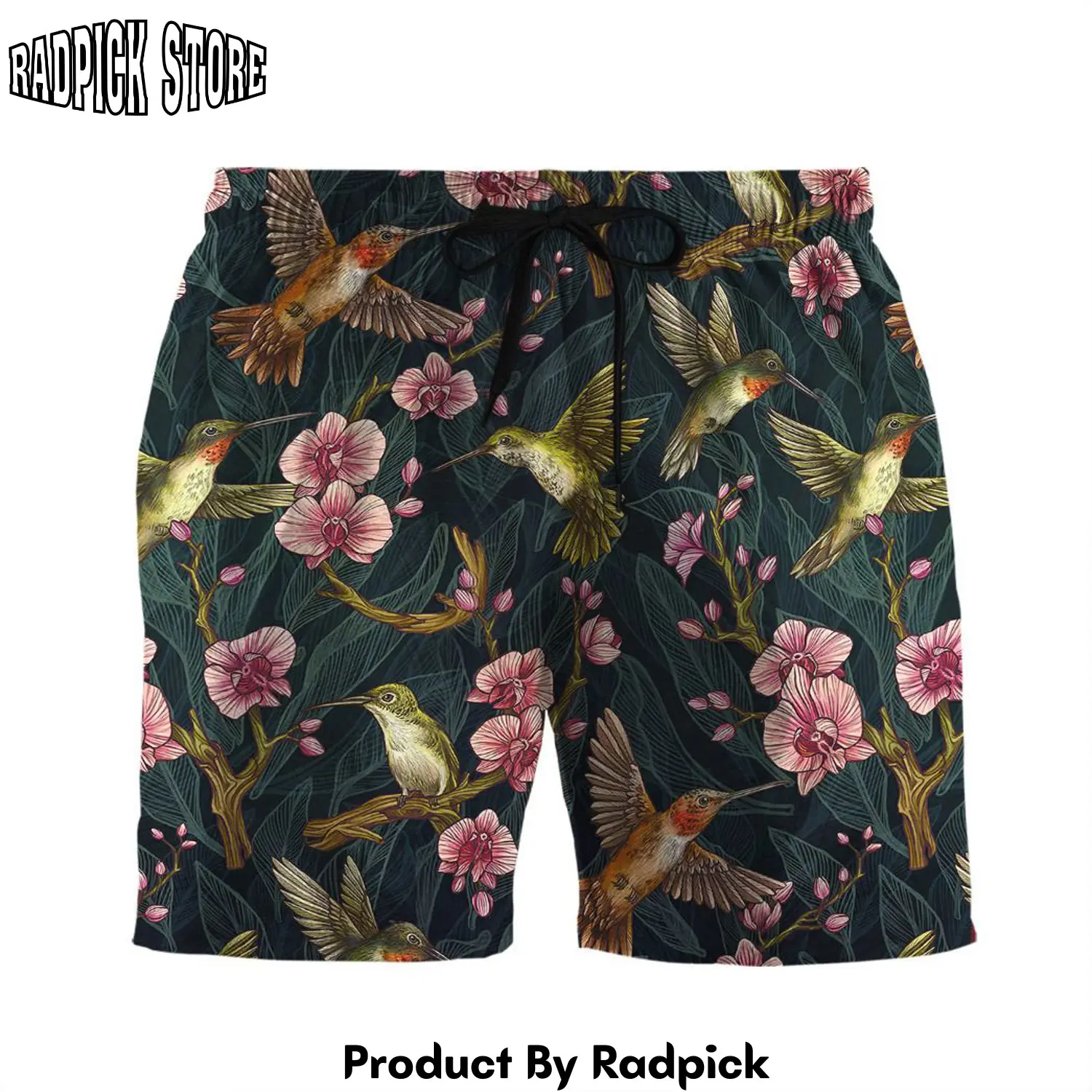 Radpick 3d hummingbirds shorts rp631792